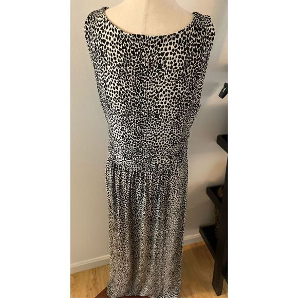 Chaus Animal print black and white maxi dress size M new - Picture 3 of 5